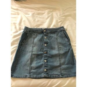 A New Day Button-up  Skirt